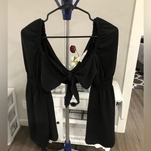 Black Skyler+Madison Crop Long Sleeve